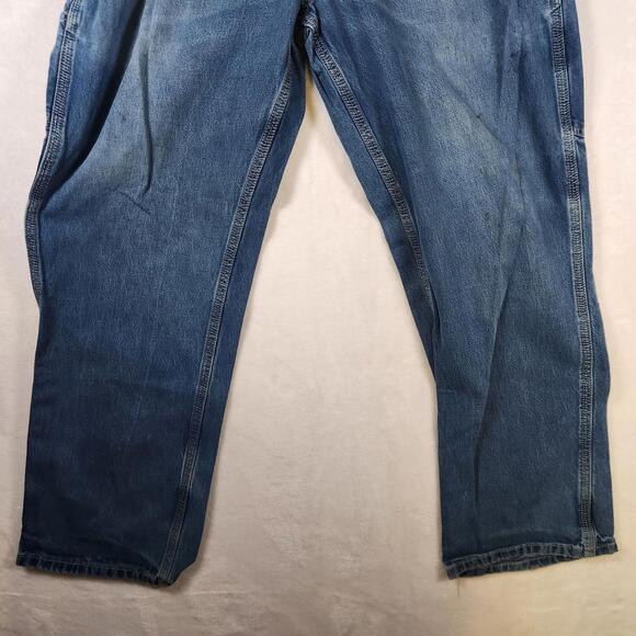 Carhartt FR Flame Resistant Jeans 40x32 Workwear Utility Denim Distress Repair - Picture 3 of 11